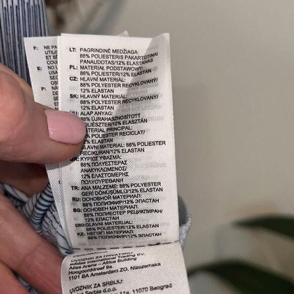 Adidas blue and white sleeveless golf or tennis polo size small NWT - Picture 7 of 8